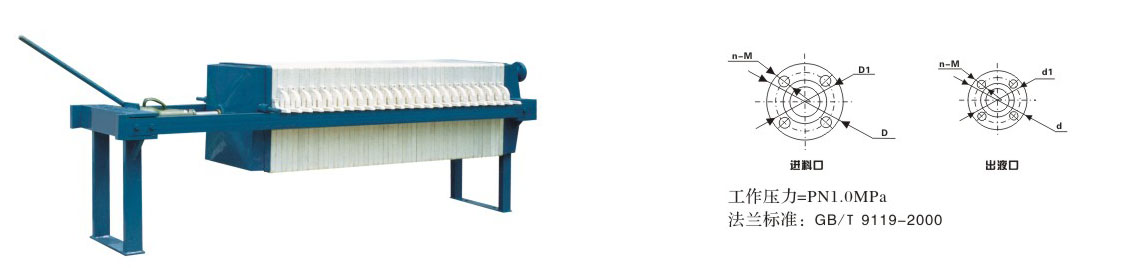 千斤顶机械压紧压滤机(图2)