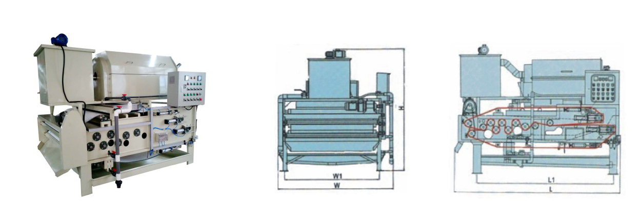 DNY系列全不锈钢带式浓缩一体机(图1)